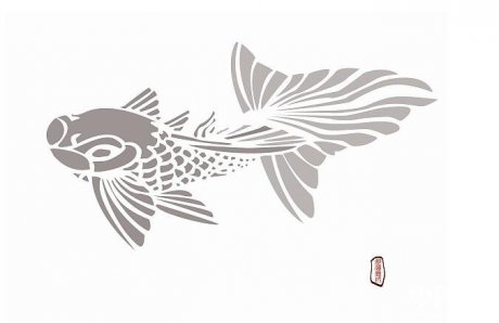 中國(guó)風(fēng)魚(yú)psd分層素材