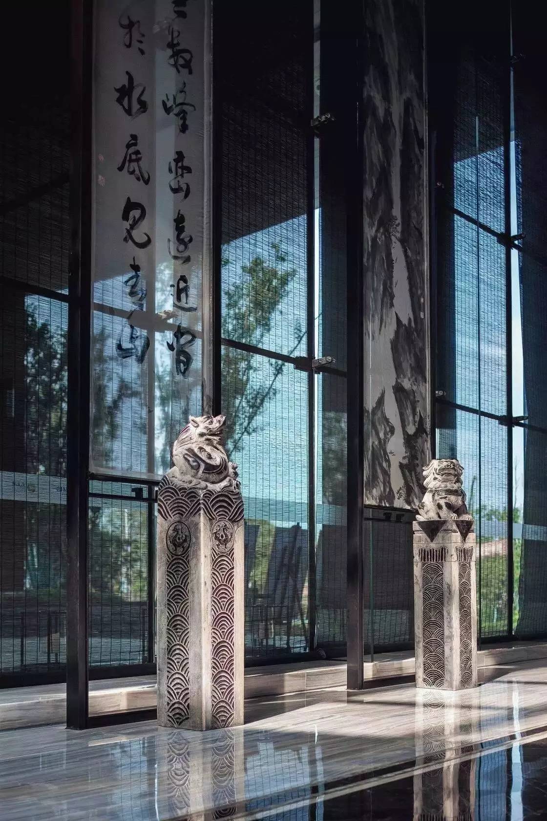 景觀設計：拴馬樁做的景觀