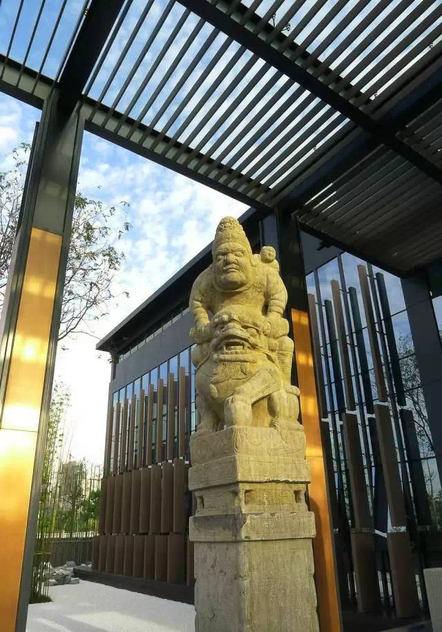 景觀設(shè)計：拴馬樁做的景觀