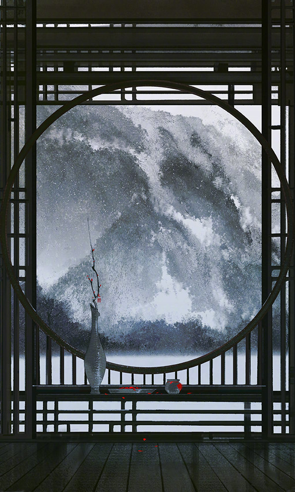 古風(fēng)壁紙圖片，寄情山水