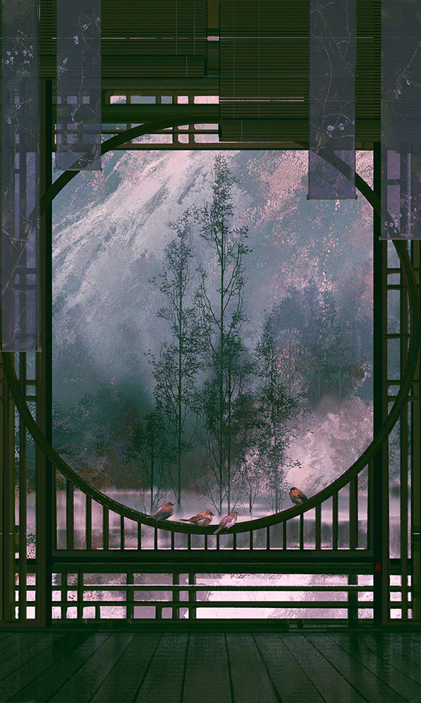 古風(fēng)壁紙圖片，寄情山水