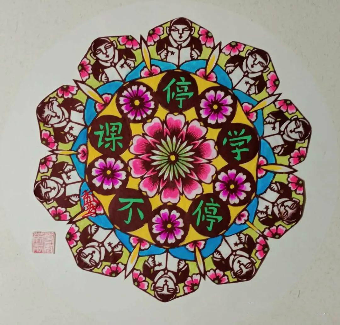 葛秀英剪紙作品欣賞，復(fù)工復(fù)產(chǎn)富家園剪紙藝術(shù)
