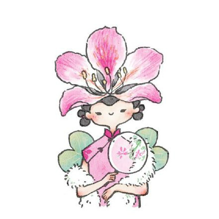 古風(fēng)花卉擬人情人頭像，一組好看的手繪古風(fēng)頭像