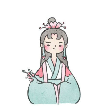古風(fēng)花卉擬人情人頭像，一組好看的手繪古風(fēng)頭像