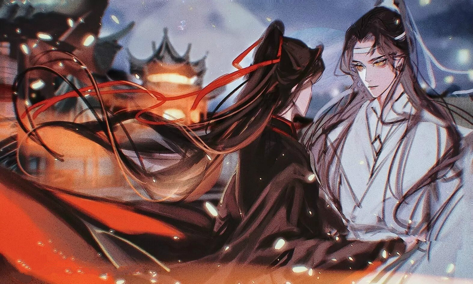 高清魔道祖師人物忘羨圖片，魏無羨藍(lán)忘機(jī)古風(fēng)人物圖集