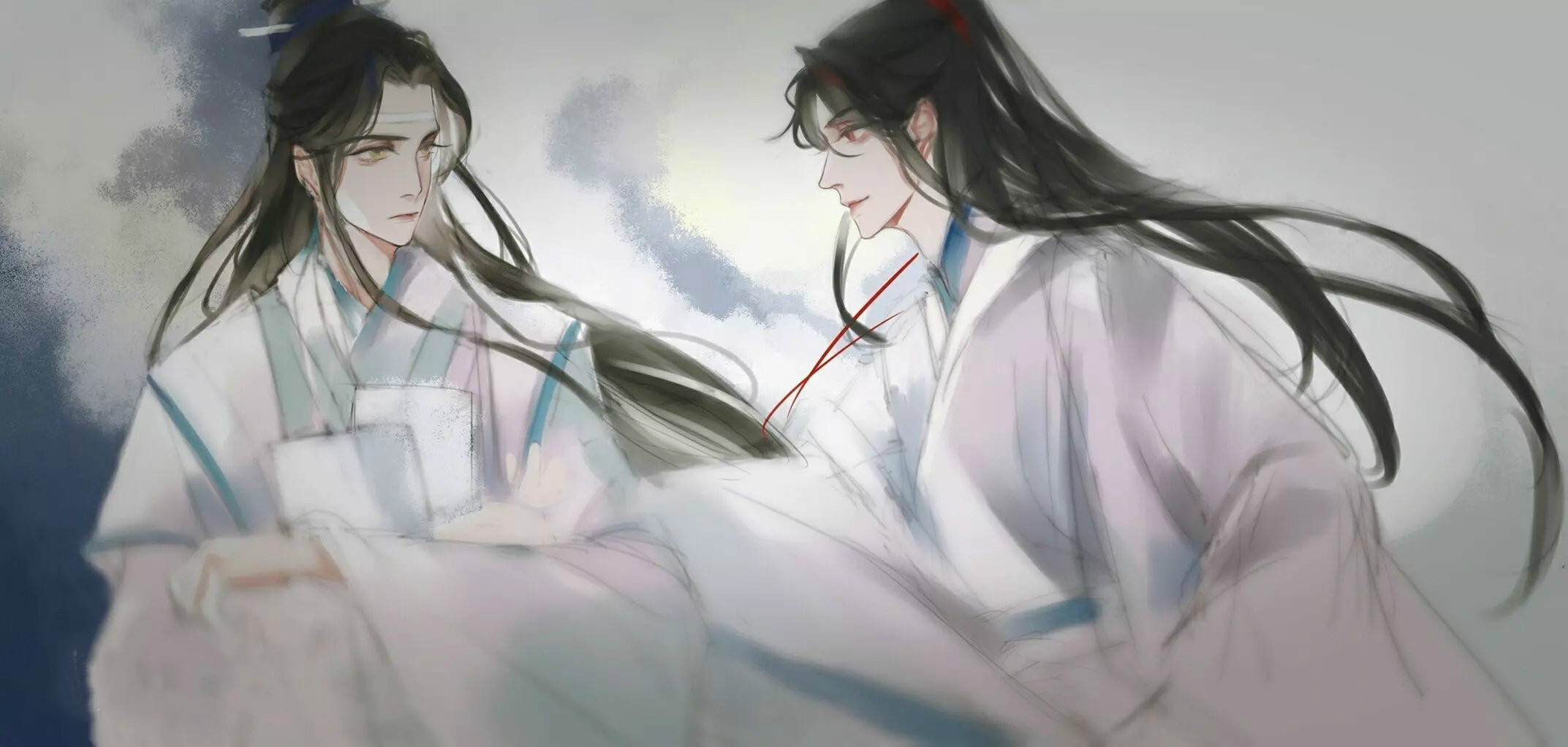 高清魔道祖師人物忘羨圖片，魏無羨藍(lán)忘機(jī)古風(fēng)人物圖集